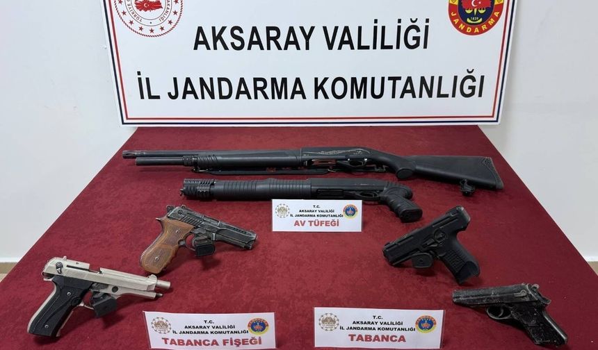 Aksaray’da üç ilçede ruhsatsız silah operasyonu!