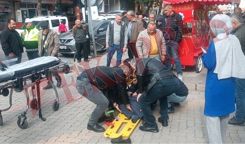 Dönüş yapan servis aracı yayaya çarptı