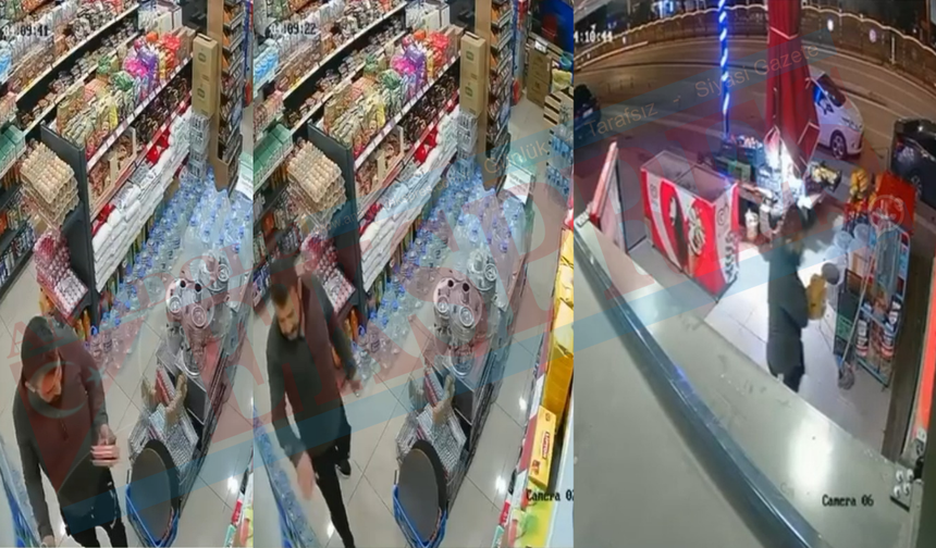 Hırsızlık yaptığı markete ikinci kez gelince ipler koptu!