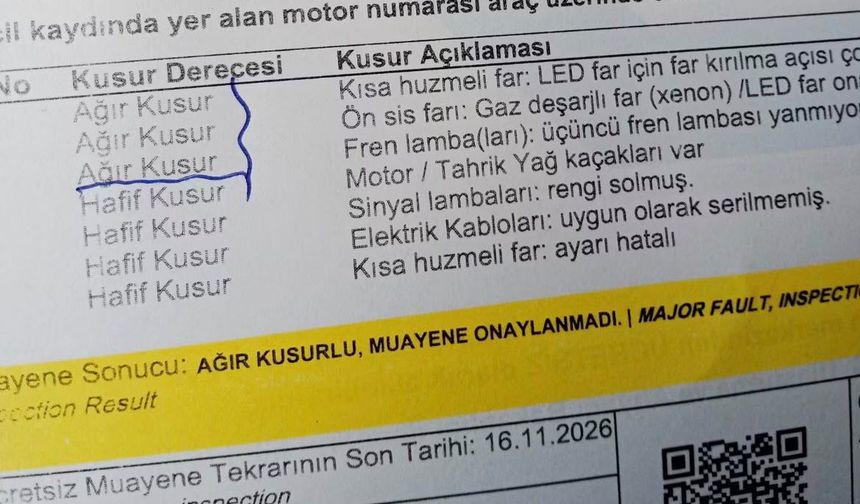 Tek ampul bile muayeneden bırakıyor