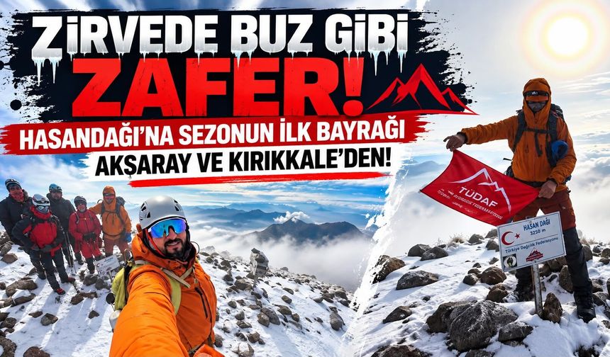 Zirvede Buz Gibi Zafer: Hasandağı'na Sezonun İlk Bayrağı Aksaray ve Kırıkkale'den!