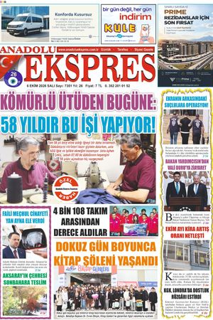 6 Ekim 2026 Anadolu Ekspres Gazetesi